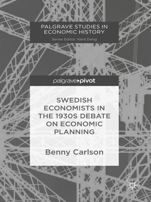 cover image of Swedish Economists in the 1930s Debate on Economic Planning